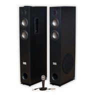 Acoustic Audio TSi400 Bluetooth Powered Floorstanding Tower Multimedia Speakers with Mic TSi400M1 N2