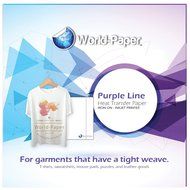 Inkjet Iron-On Heat Transfer Paper or Light fabric - Purple Line - 50 Sheets - 8.5" x 11"