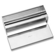 Ateco Stainless Steel Terrine Mold with Cover, Round Bottom, 9- by 3-Inches