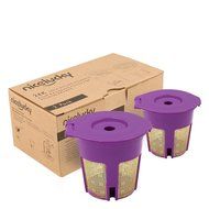 Nicelucky Reusable Gold Plated Mesh Coffee Filters for Keurig 2.0, K200, K250, K300, K350, K400, K450, K460, K500... N4