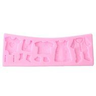 Baby Shower Clothes Hanger Cake Decorating Fondant Silicone Mold Chocolate Candy Cupcake Mold