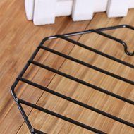 Sher Octagon Cake Cooling Rack for Cake Bread Cupcake Baking Tool Nonstick Coated Iron Black Color N2