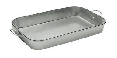 Update International (ABP-1826H) 18" x 26" Aluminum Roasting Pan w/ Handles N2