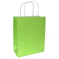 Bright Paper Party Gift Bags With Handles Birthday Wedding Loot Candy Shopping Retail Bag Pouches - Brown, 22...