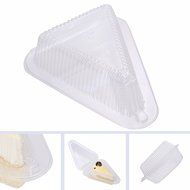 100 PCS Chocolate Pie Tart Slice Cake Wedge Holders Containers w/ Snap-On Mechanic (4in)