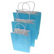 Bright Paper Party Gift Bags With Handles Birthday Wedding Loot Candy Shopping Retail Bag Pouches - Brown, 22... N7