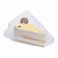 100 PCS Chocolate Pie Tart Slice Cake Wedge Holders Containers w/ Snap-On Mechanic (4in) N2