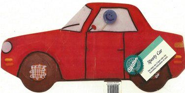 Wilton Cake Pan: Sporty Car/Sports Car (2105-9423, 1989)