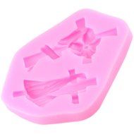 Mujiang 4-Capacity Cross Silicone Clay Fimo Sugarcraft Candy Fondant Molds N28