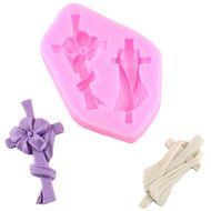 Mujiang 4-Capacity Cross Silicone Clay Fimo Sugarcraft Candy Fondant Molds N29