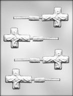 CK Products Cross/Scroll Sucker Choc Mold