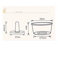 HABIBEE 7 Inch Hollow Chiffon Cakes Mold Aluminum Nonstick Cake Pan Round Bakeware Cake Tool N2