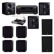 M&amp;K Sound S300 Monitor Speaker 7.2 Thorens TD-240-2 X12 Denon AVR-X5200W