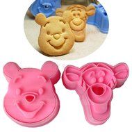 1 Set Cute Laughed Tiger Winne Bear Design Baking Cookie Fondant Cake SugarCraft Biscuit Chocolate Clays DIY Modelling...