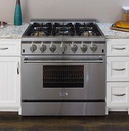 AGA APRO36AGSS 36" Professional Gas Range with RapidBake Convection, Stainless Steel