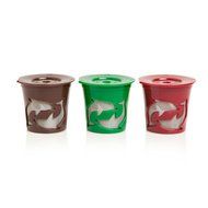 Filip Coffee - Refillable K-Cup Pods for Keurig Machines - 8ml Scoop Included - Set of 3 Pods (Multi-Color) N3