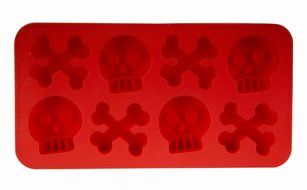 Silicone Skull and Cross Bone Shape Mold/tray - Good for Baking, Cooking and Molding!!! N4