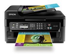 Epson WorkForce WF-2540 Wireless Color All-in-One Inkjet Printer with Scanner and Copier - Refurbished