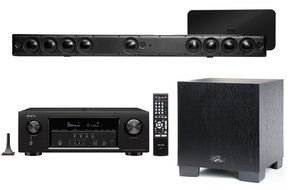 Polk Audio CHT500 AND Denon AVR-S720W A/V Receiver AND Martin Logan Dynamo 300 Subwoofer Bundle