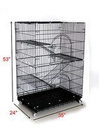 3 Layer Foldable Wire Cat Cage（9060137cm） N5