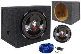 Boss P126DVC 12" 2300 Watt Car Subwoofer + Hatchback Sub Enclosure Box N2
