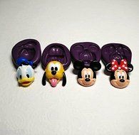 Silicone Mold 2D Minnie Mouse (36mm) Fondant Candy Chocolate Cookie Soap Clay N5