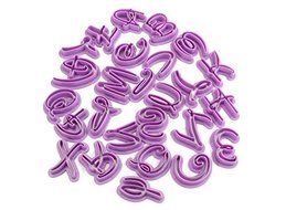 26PCS Plastic Alphabet Cookie Cutter Letter Biscuit Fondant Mold Cake Decorating Tool.