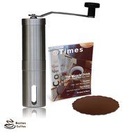 Besties Hand Coffee Grinder With Ceramic Conical Burr Design, Slim Stainless Steel Aeropress Compatible, Convenient... N6