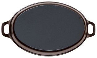 Staub Oval Roasting Dish - 9.5" x 6.75" - 1Qt - Black Matte N4