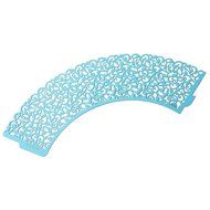 PONATIA 50 Vine Filigree Lace Cupcake Wrapper Wraps Liner Wedding Party Cake Decoartion (Pink) N3