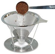 Bröyêur Paperless and Reusable Coffee Filter / Dripper Maker with Stand, Coffee Scoop and Recipes eBook N4