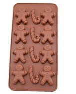 X&#039;mas Ginger Man &amp; Stick Silicon Chocolate Mousse Dessert &amp; Mold Party