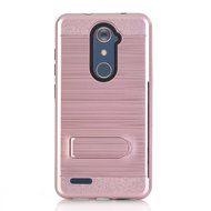 ZTE ZMAX Pro Case, ZTE Carry Z981 Case, MCUK [Brushed Metal Texture] Dual Layer Hybrid Defender Shockproof Rubber... N26