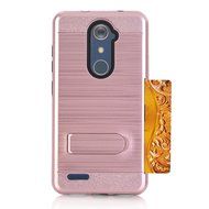ZTE ZMAX Pro Case, ZTE Carry Z981 Case, MCUK [Brushed Metal Texture] Dual Layer Hybrid Defender Shockproof Rubber... N27