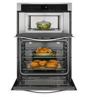 Whirlpool WOC54EC0AB 30&quot; Black Electric Combination Wall Oven
