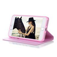 iPhone 7 Plus Case (5.5 inch) - Book Style Flip Stand Silk Pattern Wallet Case Magnetic Smart Closure PU Leather... N8