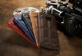 SAMSUNG GALAXY S7EDGE CASE ,Aroko Phone Case, Handmade Pu Leather Hard S7edge Only! Phone Case, Fashion Genuine... N36