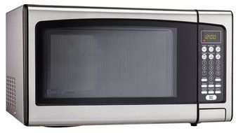 Microwave Oven Premium Compact Portable Countertop Electric Stainless Steel Turntable 1000 Watt Cookware