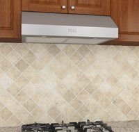Ancona 450 CFM Stainless Steel 9.75-Inch High Under Cabinet Range Hood with Square Buttons, 30-Inch N7