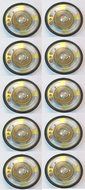ces 2.25" ROUND POLY CONE SPEAKER WEATHER RESISTANT .5 OZ MAGNET .5WATT @ 8 OHMS (5 PAIRS)
