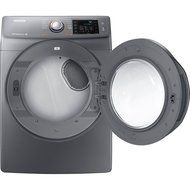 Samsung DV42H5200GP 7.5 Cu. Ft. Front-Load Gas Steam Dryer with Sensor Dry, Platinum N2