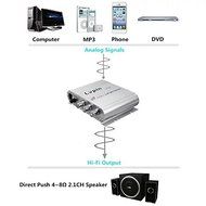 PaddSun 200W 12V Super Bass Mini Hi-Fi Stereo Amplifier Booster Radio MP3 for Car Home Bus Boat N5