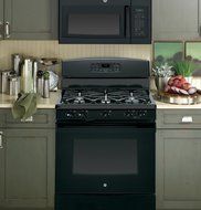 GE JVM6172DFBB 1.7 Cu. Ft. Black Over-the-Range Microwave N8