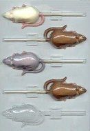 Mouse or Rat Pop Candy Mold