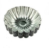 Dealglad 20pcs Aluminum Chrysanthemum Egg Tart Cupcake Cake Cookie Mold Lined Pudding Mould Tin Baking Tool N3