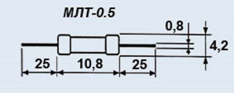 Metal film Resistors Military MLT 0.5W 20 Om USSR 100 pcs N2