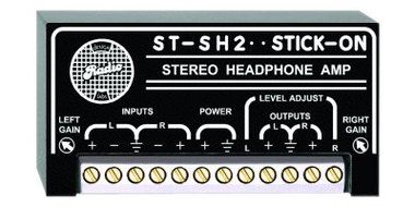 RDL ST-SH2 Stereo Headphone Amplifier Balanced or Unbalanced Input, Bridge Line Feed Headsets - Power Supply Included