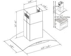 XtremeAir PX01-I30 Island Mount Range Hood with 900 CFM Baffle Filters/Grease Drain Tunnel, 30" N8