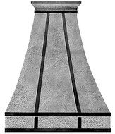 Zinc Oven Hood Wall Mount (natural hammered, 48")
