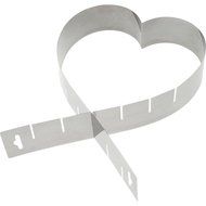 Westmark Germany Professional Adjustable Heart-Shaped Cake Ring/Baking Frame